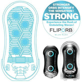 TENGA Flip Orb STRONG Reusable Penis Stroker - Blue Rush